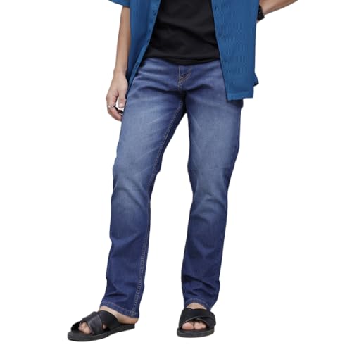 Image of WROGN Men's Comfort Fit Jeans | Mid Rise | Jeans for Man