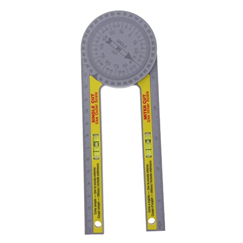 WOONEKY Angle Protractor Industry Protractor Ruler for Woodworking Digital Angle Ruler Carpentry Ruler Angle Measuring Ruler Miter Gauge Workworking Protractor Ruler for Carpenter Plastic
