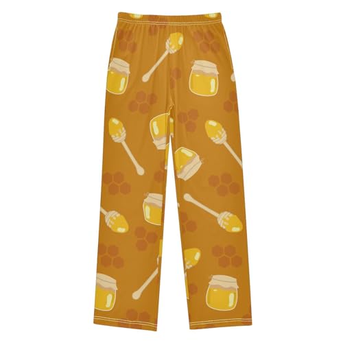 Honey Jars Wand Boys Pants Boys Athletic Pants Long Pant for Boywith Pockets Wide-Leg Size 6-14Y
