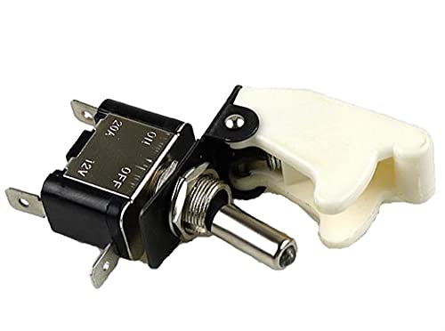 Interrupteur à bascule à sécurité intégrée et LED blanche 12V 20A pour camion - 3