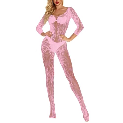 Image of See Through Lingerie for Women Sexy Lace Babydoll Sheer Floral Chemise Nightgown Dress