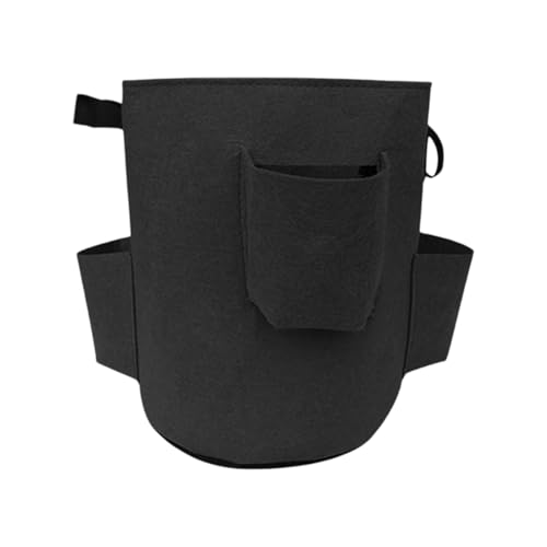 Genérico Bolsa De Cultivo De Fresas, Bolsas De Fresa para Cultivar,Plantador De Tomate Al Revés | Contenedor De Plantas Fieltro Transpirable 5 Galones para El Balcón Patio Jardín