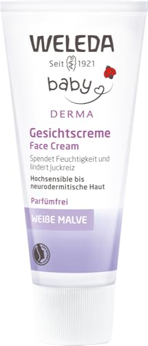 Weleda Baby Derma Face Cream, White Mallow 1.7 Oz (Pack of 2)