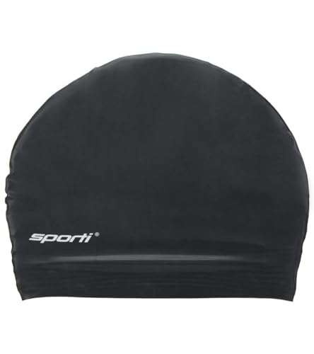 Sporti Siltex Swim Cap - Black