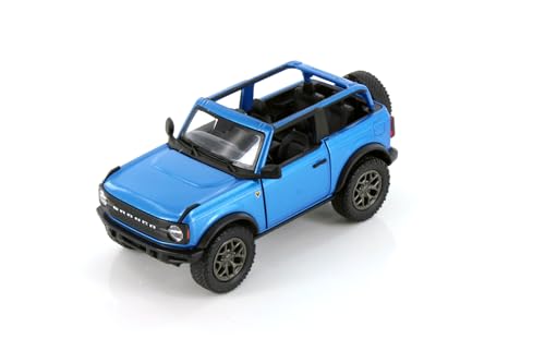 2022 Bronco Open Top Modelo Escala 1:34 Azul miniatura 5