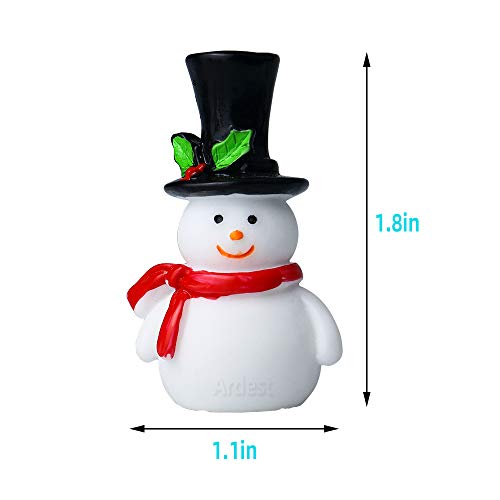 Terrific 3D Christmas Mini Ornaments Diy Snow Globes Miniature Christmas Figurines Set With 7 Snowman, 2 Santas, 2 Christams Tree And 1 Reindeer Figures For Small Craft Projects Christmas Game Pieces #TOP4