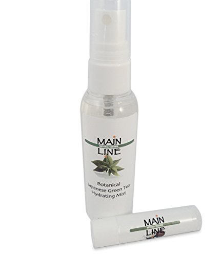 Toner Hydrating Facial Mist + Coconut Lip Balm Gift - Botanical Japanese Green Tea - Promotes Firm R