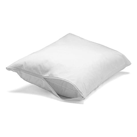 Pillowtex ® Feather/Down-Proof, 100% Cotton, Soft Pillow Protector - 3 Year Warranty (2, Standard) Cover