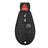 WKEDQAF Replacement for Keyless Entry Remote Key Fob Shell Case Fit for 2013-2018 Dodge Ram 1500 2500 3500 (4-Button b)