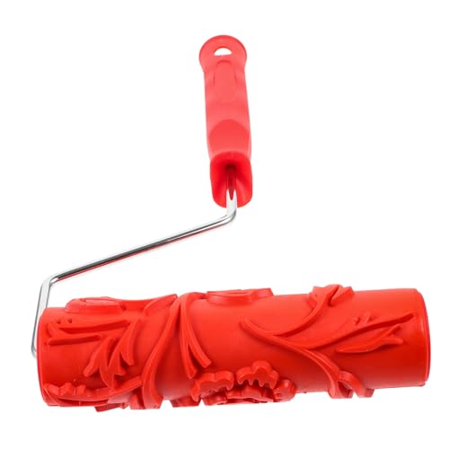 Toddmomy Peinture Texturé Motif Rose Relief Outil pour Décoration Murale Gaufrage Peinture Murale DIY Compatible avec Divers Revêtements