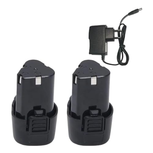 OUTMX 12V 4500mAh Rechargeable Lithium Battery for Angle Grinder Electric Drill Electric Screwdriver Pistol Spare Battery(2 12V 1 Charger)