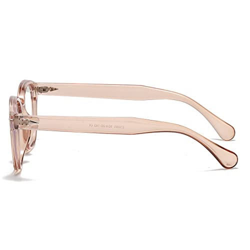 Image of Retro Round Blue Light Blocking Glasses for Men Women, Vintage Frame Non-prescription Computer Reading Eyeglasses