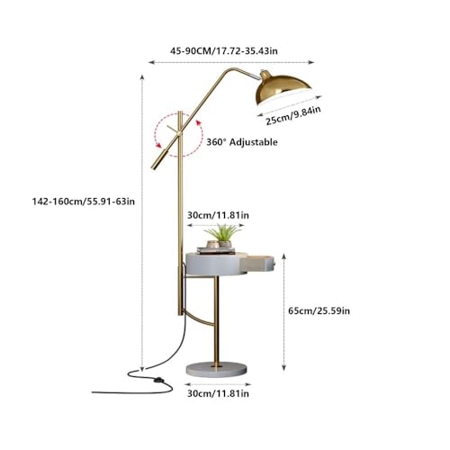 Mesita de noche moderna dorada con LED para dormitorio acogedor 2