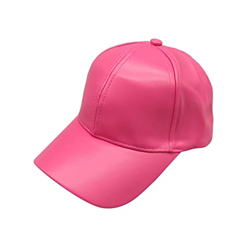 Generisch Maschio Femmina Berretto Da Baseball Regolabile Soild Uomini Donne Cappello Da Baseball Unisex Cappello, rosa intenso, Taglia unica
