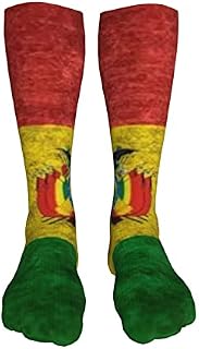 702 Unisex Walking Socks Flag Of Bolivia Athletic Socks Wicking Sports Socks Warmer Work Socks For Outdoor Walking 50Cm