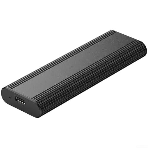 Caja de unidad de estado sólido móvil de aleación de aluminio tipo C compatible con protocolos duales NVMe compatible con SSD M 2 2230 2242 2260 2280 de hasta 8 TB de transmisión de datos de alta
