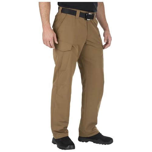 5.11 Tactical Men's Fast-Tac Cargo Pant – Water-Resistant Ripstop Fabric, 9 Pockets, Reinforced Seams, Style 74439ABR