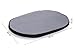 Karlie Kissen oval L: 90 cm B: 66 cm H: 10 cm grau-schwarz