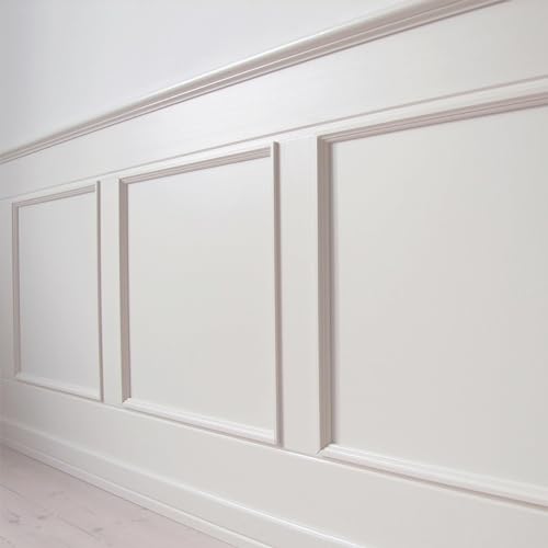 image for Hungbak Peel and Stick Chair Rail Panel Molding Finish Trim for Home D