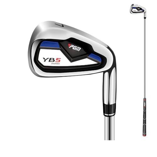 Plancha De Golf De La Mano Derecha #7, Cabeza De Aleación De Un Solo Palo Eje De Carbono 62,5 Grados Lie Angle R Flex, Diseño Duradero Ligero para Hombres Mujeres Golfistas para Mejorar El Control De