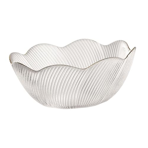 Bol verre décoratif irrégulier pour dessert et stockage chic de collations - 2