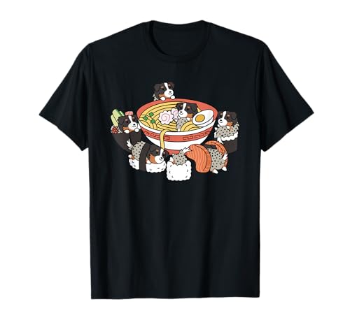 Ramen Sushi Australian Shepherd Dog T-Shirt