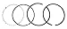 JE Pistons J100F8-4310-5 Moly Piston Ring Set