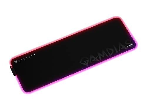 GAMDIAS NYX P3 Multi-Colored Gaming Mouse Mat with 900x300x3mm Oversized, Non-Slip, 100% Natural Rubber-Back Gaming Design (NYX P3)