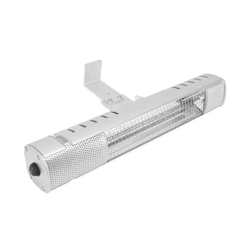 Calentador De Espacio Eléctrico Infrarrojo Colgante A Prueba Polvo Impermeable Tubo Fibra Carbono Calefacción Patio 1000W Energía Silenciosa