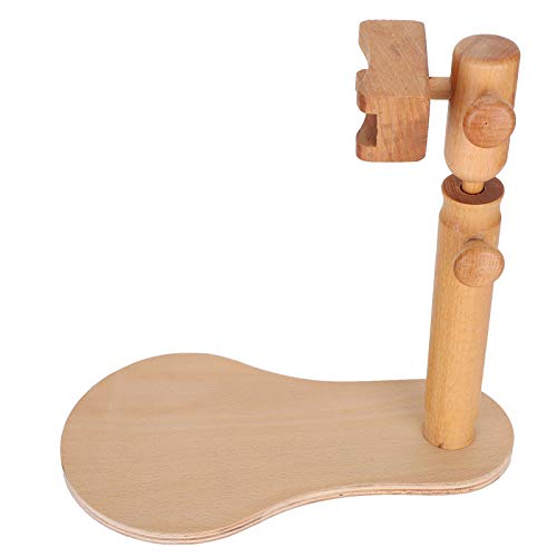 Embroidery Stand, Embroidery Hoop Stand with 3 Accessory Embroidery Frame Holder Wooden Frame Hoop Stand DIY Craft Embroidery Frame for Cross Stitch Lover