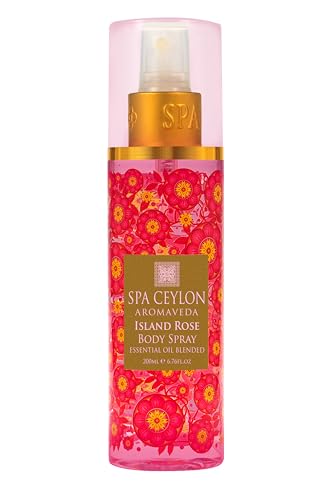 Spa Ceylon Island Rose Body Spray Floral Aromatic Fragrance Mist for Women | Refreshing Body Spray Perfume with Rose Geranium Oil