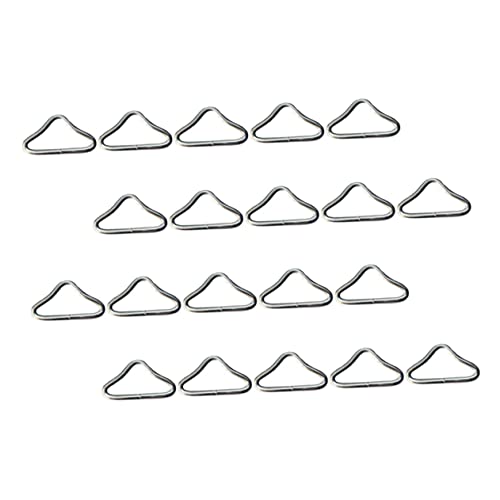 Anneome 22Pcs Durable Portable Trampoline Buckles Versatile Triangle Rings for Trampoline Mesh Premium Accessories for Enhanced Jumping Power Safety