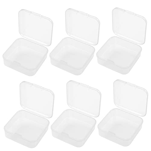 Healvian 6Piezas Organizador Transparente De Joyería De Almacenamiento De Artificiales Para Manualidades y Accesorios