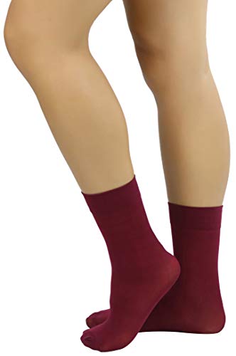 Image of ToBeInStyle Womens Pack of 6 Trouser Solid Print Anklet Socks