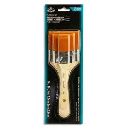 SG Education Flat Brush Set (Pack of 3)