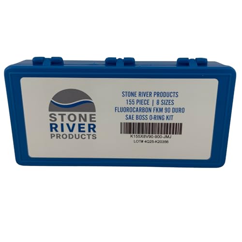 Kit de joints toriques SAE Boss FKM 90 Duro Stone River Products de 155 pièces