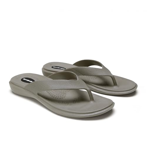 Image of OKABASHI Women's Maui Flip Flops | Arch Support Sandals with Massage Footbed, Made in USA, Waterproof Thong Sandal for Beach, Pool & Travel, Sizes 5-10.5