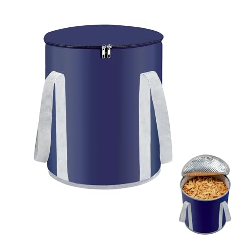 Gainspra 20 Lbs Wood Pellet Storage Bag：Outdoor Waterproof Firewood Carrier,