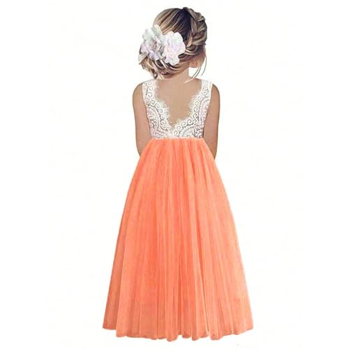 Robe de demoiselle d'honneur en tulle fille idéale pour bal de fin d'année