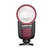 Flashpoint Zoom Li-on X R2 TTL Round Head Flash, Godox V1 On-Camera Speedlight, 76Ws Power, 2.4G Wireless, 2600mAh Li-ion Battery, 480 Full-Power Flashes (Canon)