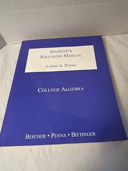 Student's Solutions Manual, College Algebra