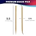 Rosemont Scuba Premium Brass Pick Kit – 2 Picks with 4 Tip Styles | O-Ring and Seal Removal Tools for Scuba Diving, Automotive, and DIY Maintenance | Durable, Scratch-Free Design