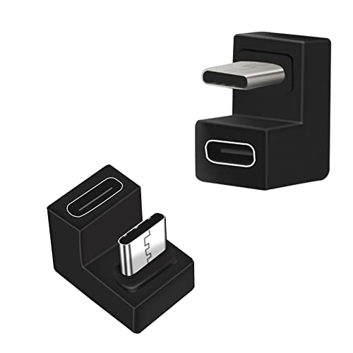 [Design intuitivo] L'adattatore a forma di U di tipo C è abilitato per USB 3.1 per supportare 5 A/100 W max e una velocità di trasferimento dati fino a 10 Gbps. Sono progettati in modo reversibile per supportare plug and play senza dover controllare l'orientamento