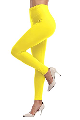 Image of Kotii Women's Soft Full Length Leggings High Waist Ankle Length Leggings Pants Tights
