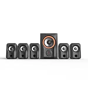 F&D F5900X 5.1 Channel Multi Media Speakers (Black) | Wireless Bluetooth Speaker | Subwoofer Satellite Speakers, LED Display, USB, Aux & SD Card | Remote Control | Home Theatre for Pc, Laptop & Mobile