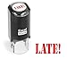Late! - ExcelMark Self-Inking Round Teacher Stamp - Red Ink