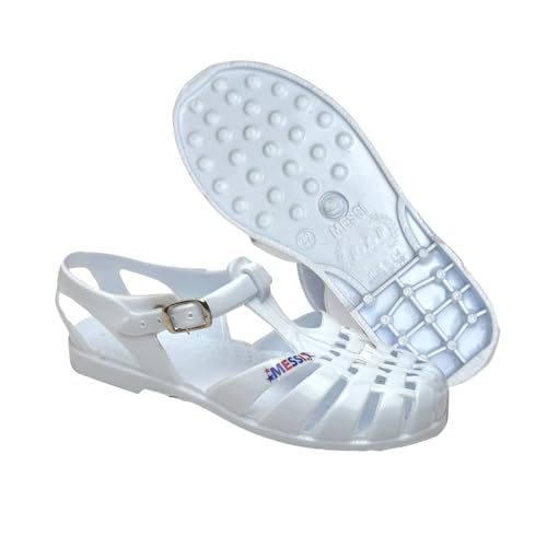 Unisex Adult Plastic Sandals – Lightweight, Waterproof, Adjustable Buckle Strap, Non-Slip Sole – Casual Outdoor and Indoor Footwear wide sandals