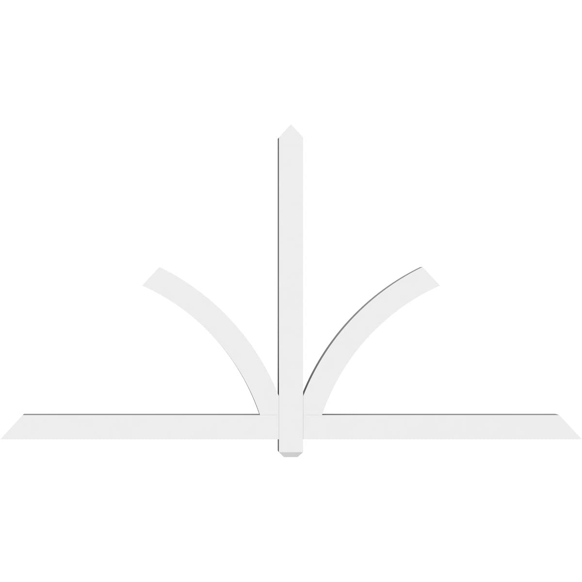 Amazon.com: Ekena Millwork GBP096X52X0404RED00 Redmond Architectural Grade  PVC Gable Brackets 96"W x 52"H x 4"D x 4"F, 13/12 Pitch : Everything Else