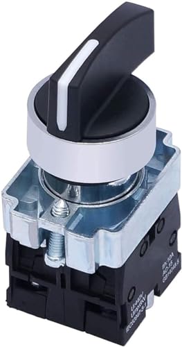 Commutateur rotatif 22mm 3 positions 440V 10A sans verrouillage pour panneau