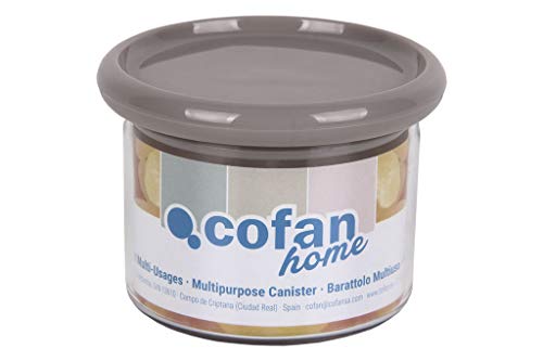 Cofan Bote Multiusos Modelo Albahaca | Fabricado En Poliestireno Y Polipropileno | Tarros De Almacenamiento De Cocina